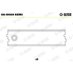 Ložiskové puzdro ojnice GLYCO 55-5089 SEMI