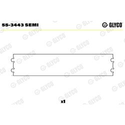 Ložiskové puzdro ojnice GLYCO 55-3443 SEMI