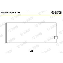 Ojničné ložisko GLYCO 01-4977/4 STD