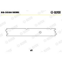 Ložiskové puzdro ojnice GLYCO 55-3328 SEMI