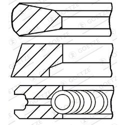 Sada piestnych krúžkov GOETZE ENGINE 08-123200-00