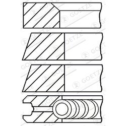 Sada piestnych krúžkov GOETZE ENGINE 08-322300-00