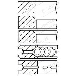 Sada piestnych krúžkov GOETZE ENGINE 08-163500-00