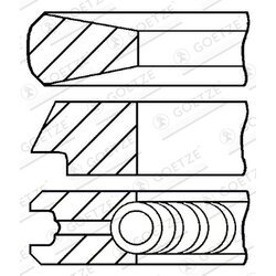 Sada piestnych krúžkov GOETZE ENGINE 08-434100-00