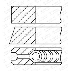 Sada piestnych krúžkov GOETZE ENGINE 08-450500-00