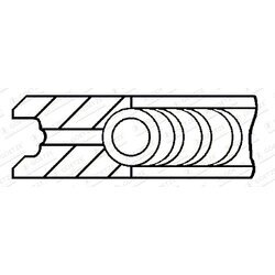 Piestny krúžok GOETZE ENGINE 4.0mm 232 GOE13