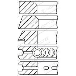 Sada piestnych krúžkov GOETZE ENGINE 08-164500-10