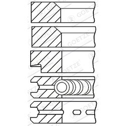 Sada piestnych krúžkov GOETZE ENGINE 08-315000-10