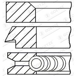 Sada piestnych krúžkov GOETZE ENGINE 08-399200-00