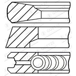 Sada piestnych krúžkov GOETZE ENGINE 08-428900-00