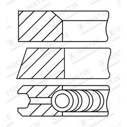 Sada piestnych krúžkov GOETZE ENGINE 08-452907-00