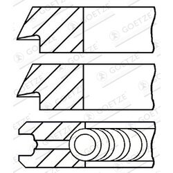 Sada piestnych krúžkov GOETZE ENGINE 08-140500-00