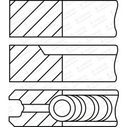 Sada piestnych krúžkov GOETZE ENGINE 08-501600-00 - obr. 1