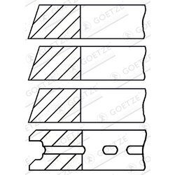 Sada piestnych krúžkov GOETZE ENGINE 08-520607-00