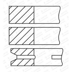 Sada piestnych krúžkov GOETZE ENGINE 08-522009-00