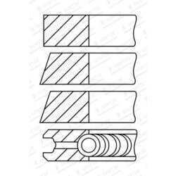 Sada piestnych krúžkov GOETZE ENGINE 08-174200-10