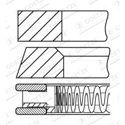 Sada piestnych krúžkov GOETZE ENGINE 08-428500-00