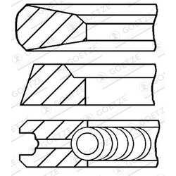 Sada piestnych krúžkov GOETZE ENGINE 08-502600-00