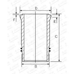 Vložka valcov GOETZE ENGINE 15-458180-00