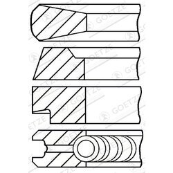 Sada piestnych krúžkov GOETZE ENGINE 08-174600-10