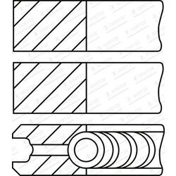 Sada piestnych krúžkov GOETZE ENGINE 08-134000-00 - obr. 1