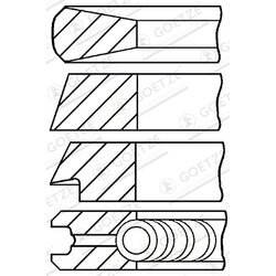 Sada piestnych krúžkov GOETZE ENGINE 08-207800-30