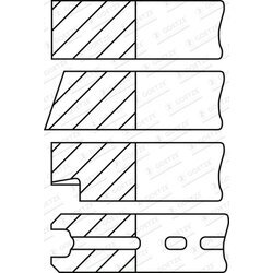 Sada piestnych krúžkov GOETZE ENGINE 08-285500-00 - obr. 1