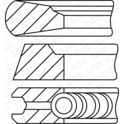 Sada piestnych krúžkov GOETZE ENGINE 08-444922-00 - obr. 1