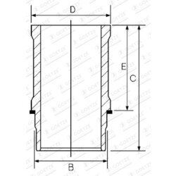Vložka valcov GOETZE ENGINE 15-636600-00