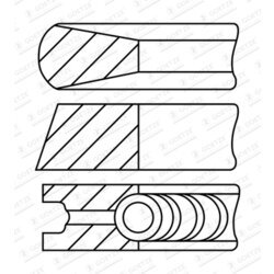 Sada piestnych krúžkov GOETZE ENGINE 08-431900-10