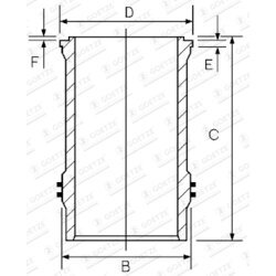 Vložka valcov GOETZE ENGINE 14-374990-00