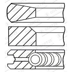 Sada piestnych krúžkov GOETZE ENGINE 08-152900-00