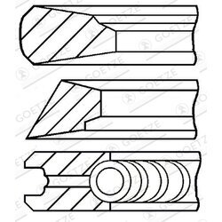 Sada piestnych krúžkov GOETZE ENGINE 08-155600-10