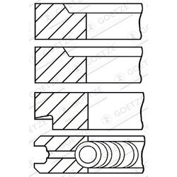 Sada piestnych krúžkov GOETZE ENGINE 08-202400-10