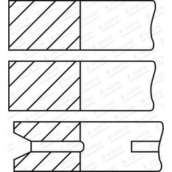 Sada piestnych krúžkov GOETZE ENGINE 08-522009-00 - obr. 1