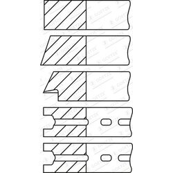 Sada piestnych krúžkov GOETZE ENGINE 08-525100-00 - obr. 1