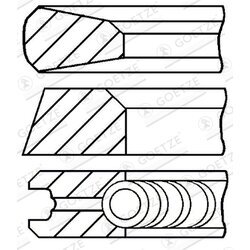 Sada piestnych krúžkov GOETZE ENGINE 08-740900-00