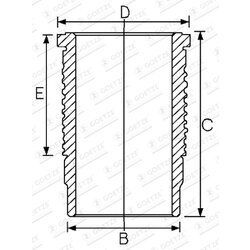 Vložka valcov GOETZE ENGINE 15-670050-00