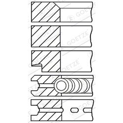 Sada piestnych krúžkov GOETZE ENGINE 08-392000-10