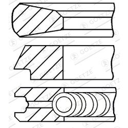Sada piestnych krúžkov GOETZE ENGINE 08-429200-00