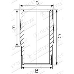 Vložka valcov GOETZE ENGINE 14-610010-00