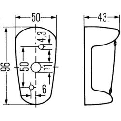 Smerové svetlo HELLA 2BA 001 248-001 - obr. 2