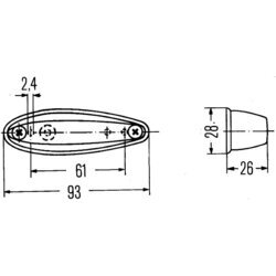 Prídavné smerové svetlo HELLA 2BM 001 313-001 - obr. 1