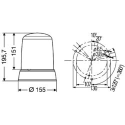 Kontrolka, Poznávacie svetlo HELLA 2RL 008 181-111 - obr. 2