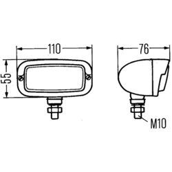 Cúvacie svetlo HELLA 2ZR 001 193-011 - obr. 2