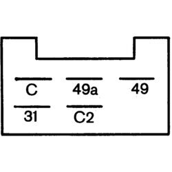 Prerušovač smerových svetiel HELLA 4DM 003 474-001 - obr. 2