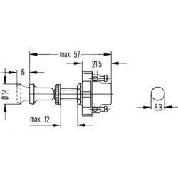 Spínač HELLA 6ED 001 563-001 - obr. 1