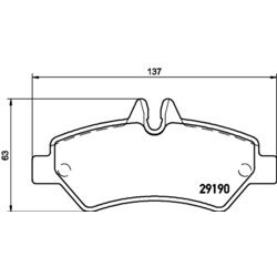 Sada brzdových platničiek kotúčovej brzdy HELLA 8DB 355 005-351