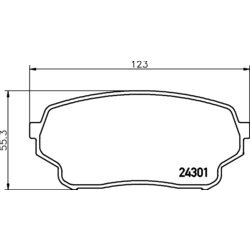 Sada brzdových platničiek kotúčovej brzdy HELLA 8DB 355 006-941