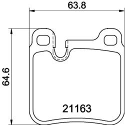 Sada brzdových platničiek kotúčovej brzdy HELLA 8DB 355 008-491